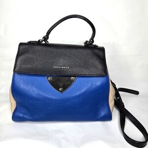 Coccinelle Blue and Black Women's Bag Medium Size